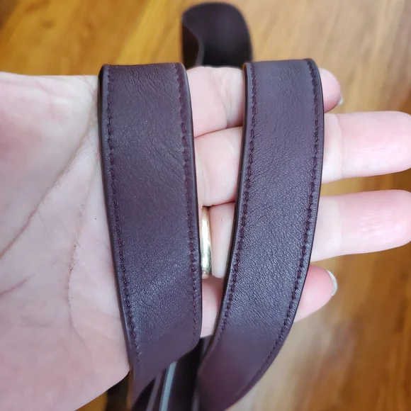 All Saints Ray Burgundy Red  Leather Tote Bag - Picture 3 of 16